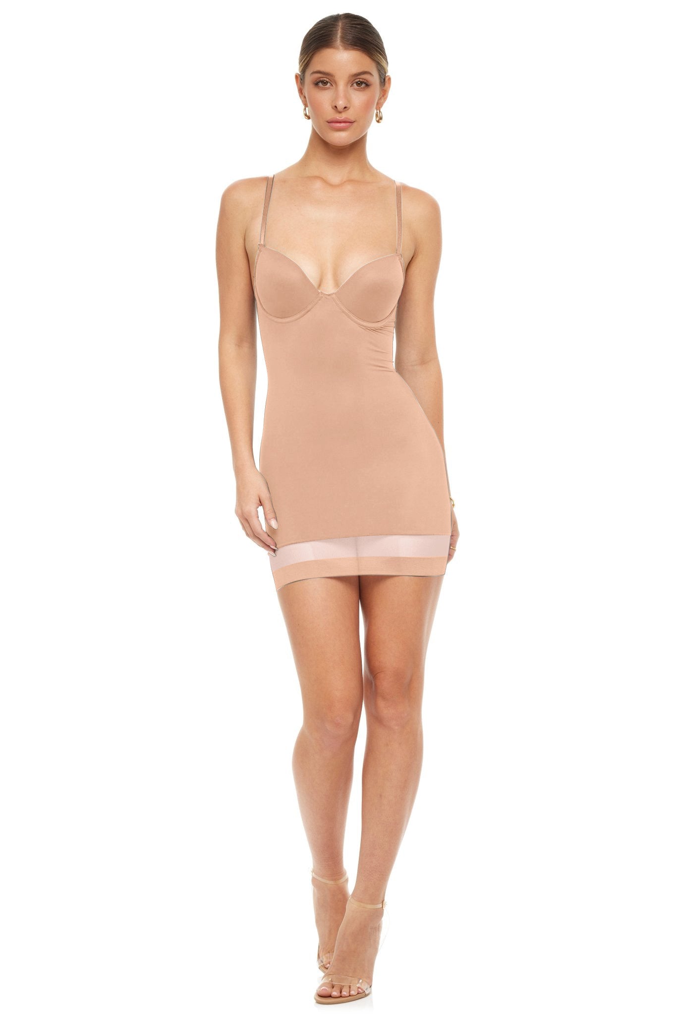 Buy Popilush Shaper Dress Mini Slit Bodycon Built in Shapewear Bra 8 in 1  Sleeveless Slip Summer Dress for Women 2023, Black Mini Dress, Medium at  Amazon.in